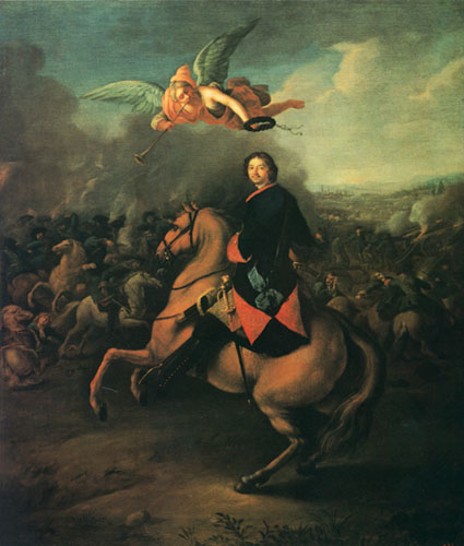 Петр I в Полтавской битве, Иоганн Готфрид Таннауер