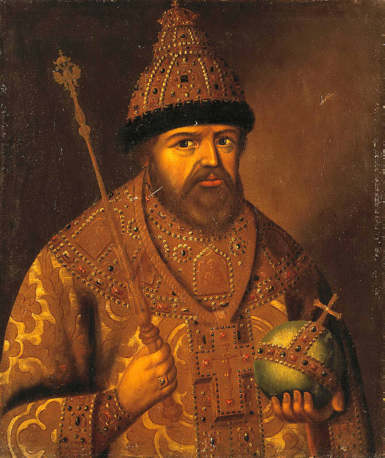 Портрет царя Алексея Михайловича, неизвестный русский художник