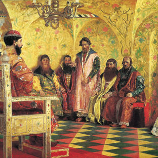 Сидение царя Михаила Федоровича с боярами в его государевой комнате, Андрей Петрович Рябушкин