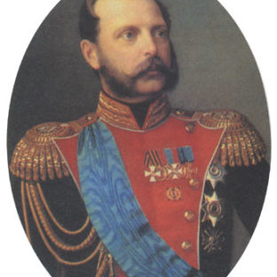 Александр II в мундире лейб-гвардии саперного батальона, Н. А. Лавров
