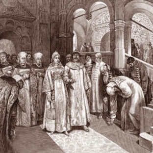 1526 г. Василий III, великий князь Московский, вводит во дворец невесту свою, Елену Глинскую, Клавдий Васильевич Лебедев