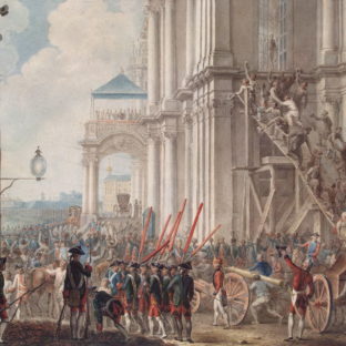 Екатерина II на балконе Зимнего дворца, приветствуемая гвардией и народом в день переворота 28 июня 1762 года, Иоахим Кестнер