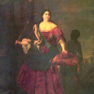 Екатерина I с арапчонком, Иван Адольский