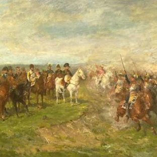Наполеон в битве при Ваграме и кирасиры, приветствующие их во время кавалерийской атаки, Гвидо Сигрист
