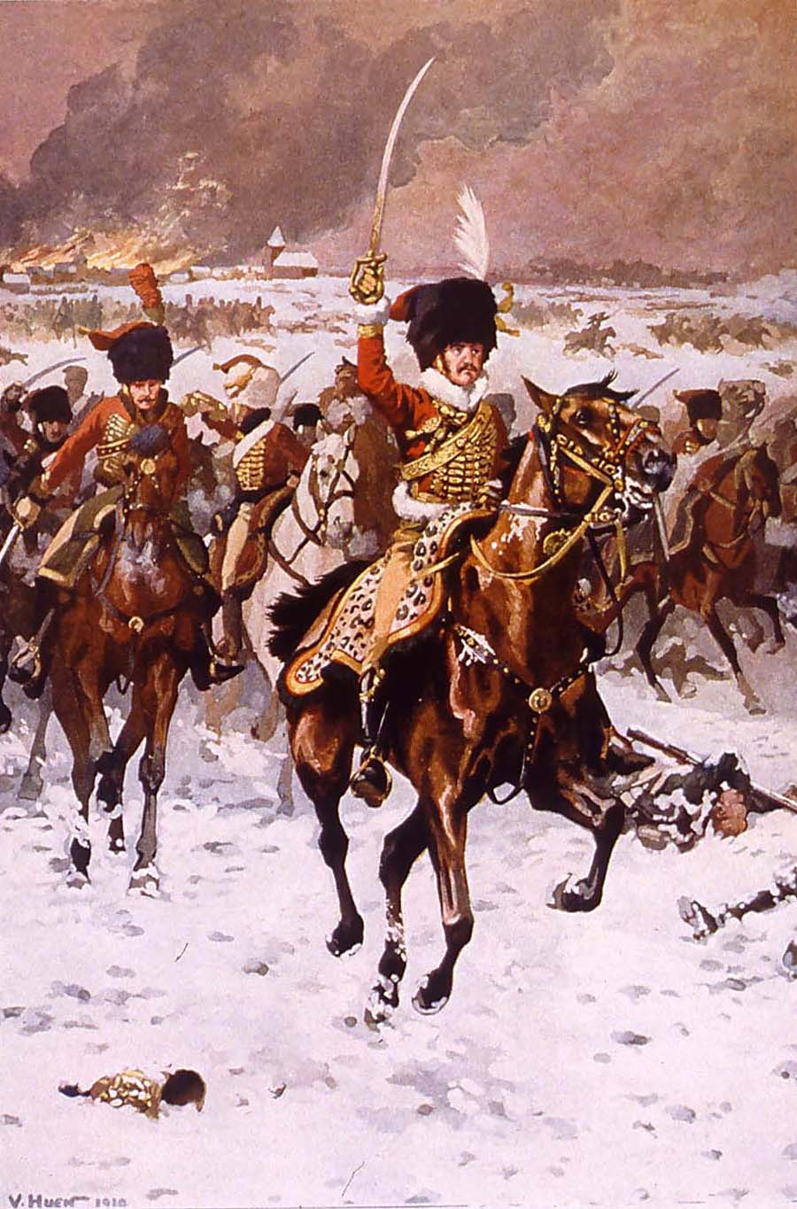 Генерал Дальманн в битве при Эйлау, 8 февраля 1807 года, Виктор Юэн