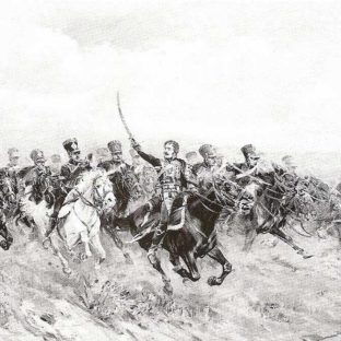Генерал Ласалль и его кавалеристы атакуют в Ваграме, Гвидо Сигрист