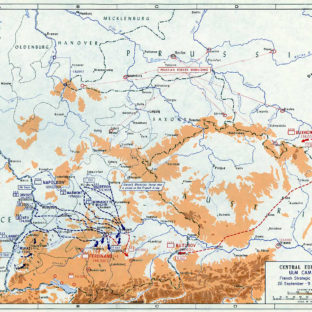 Французская стратегия, 26 сентября - 9 октября 1805 г., карта