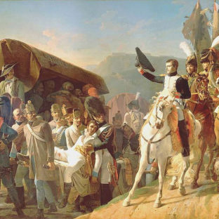 Наполеон отдает дань мужеству солдат после битвы при Ульме, Жан-Батист Дебре