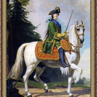 Поход на Петергоф (конный портрет Екатерины II Великой), В. Эриксен