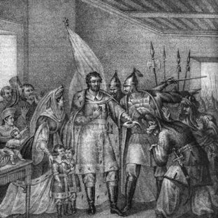 Князья и бояре вызываются возвратить Василию Темному великокняжеский престол, Борис Чориков